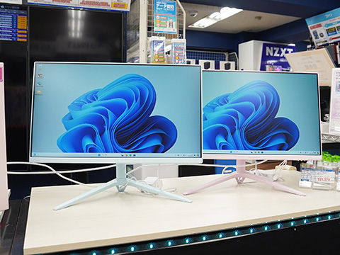 パステルカラーの23.8型ゲーミングモニターがViewSonicから、ドスパラ