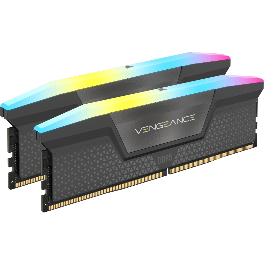 VENGEANCE® RGB 32GB (2x16GB) DDR5 DRAM 5200MT/s C40 AMD EXPO