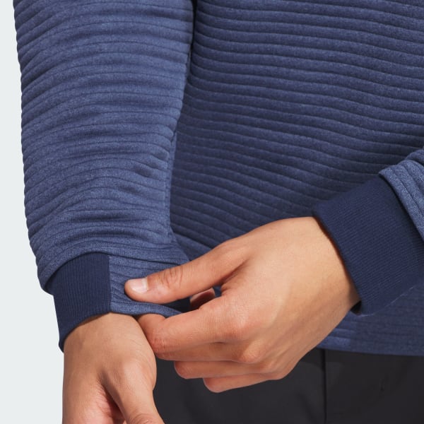 Pullover Ultimate365 DWR Textured Quarter Zip - Blu adidas