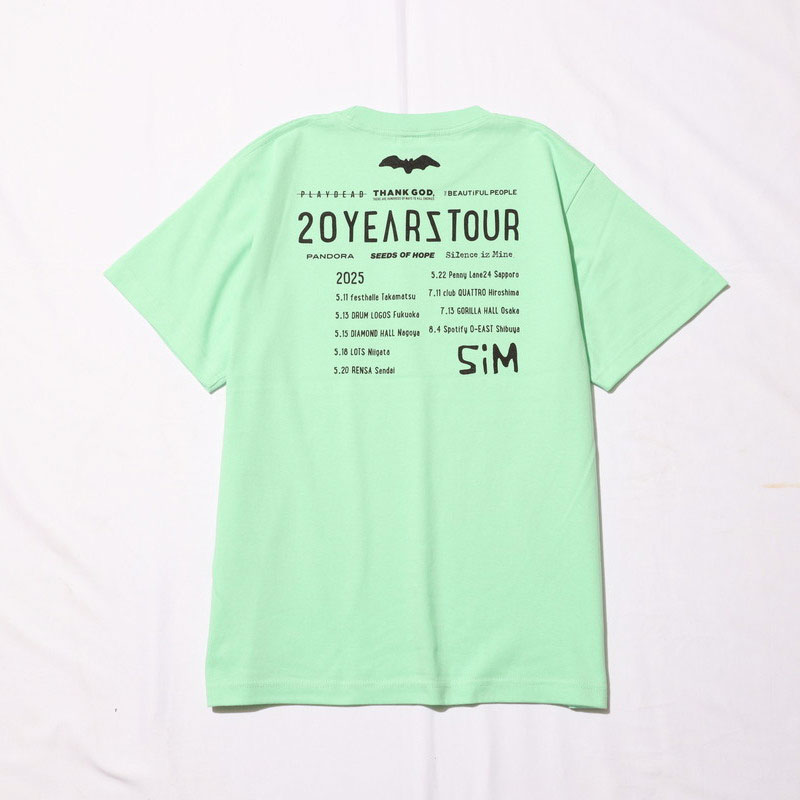 20YEARS TOUR ガイコツ Tシャツ - SiM OFFICIAL GOODS STORE
