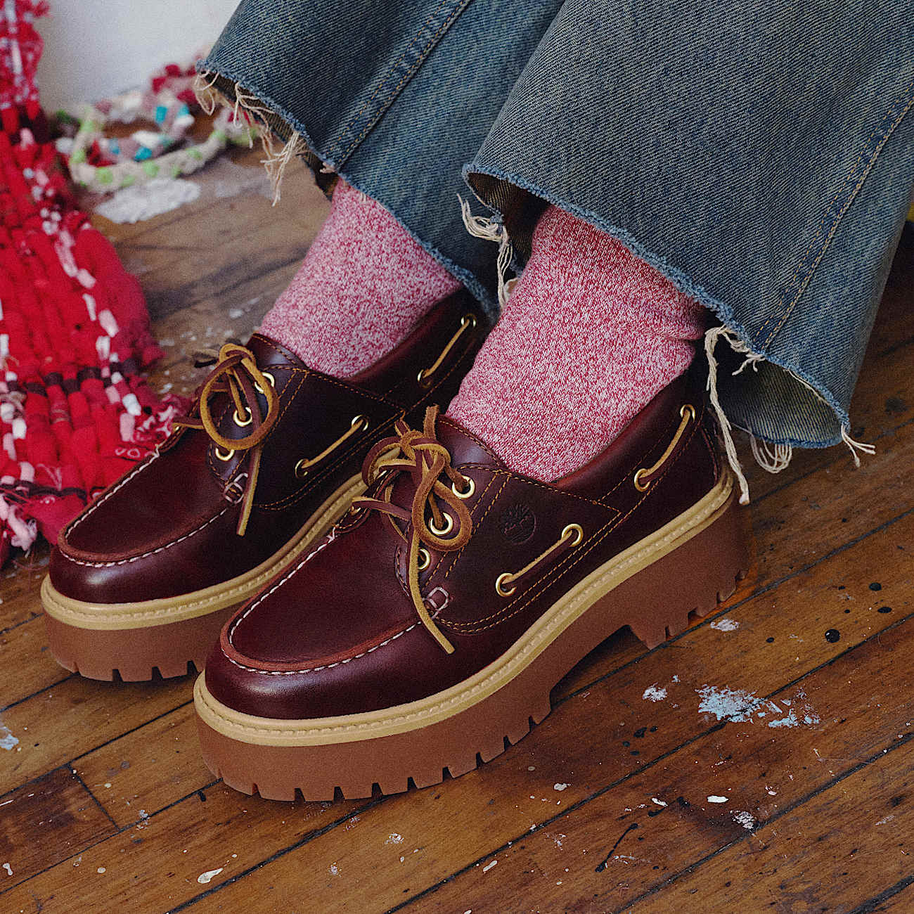 Women's Stone Street Platform Boat Shoe