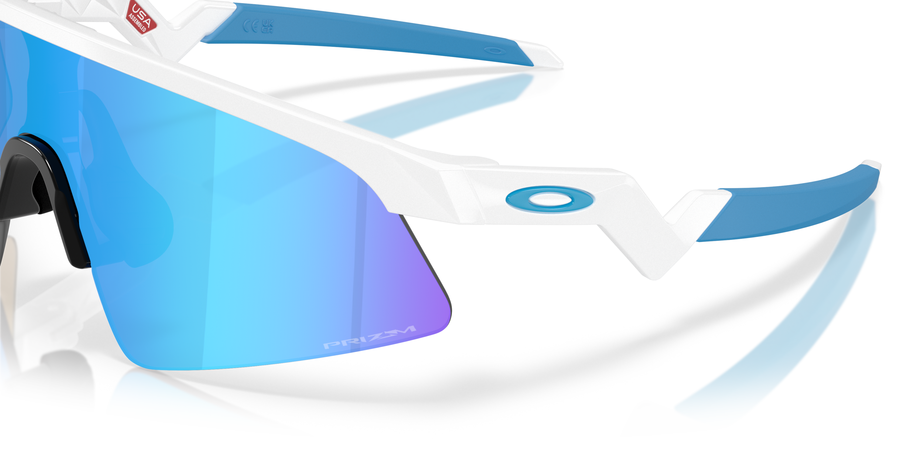 Resistor Sweep (Youth Fit) Prizm Sapphire Lenses, Polished White