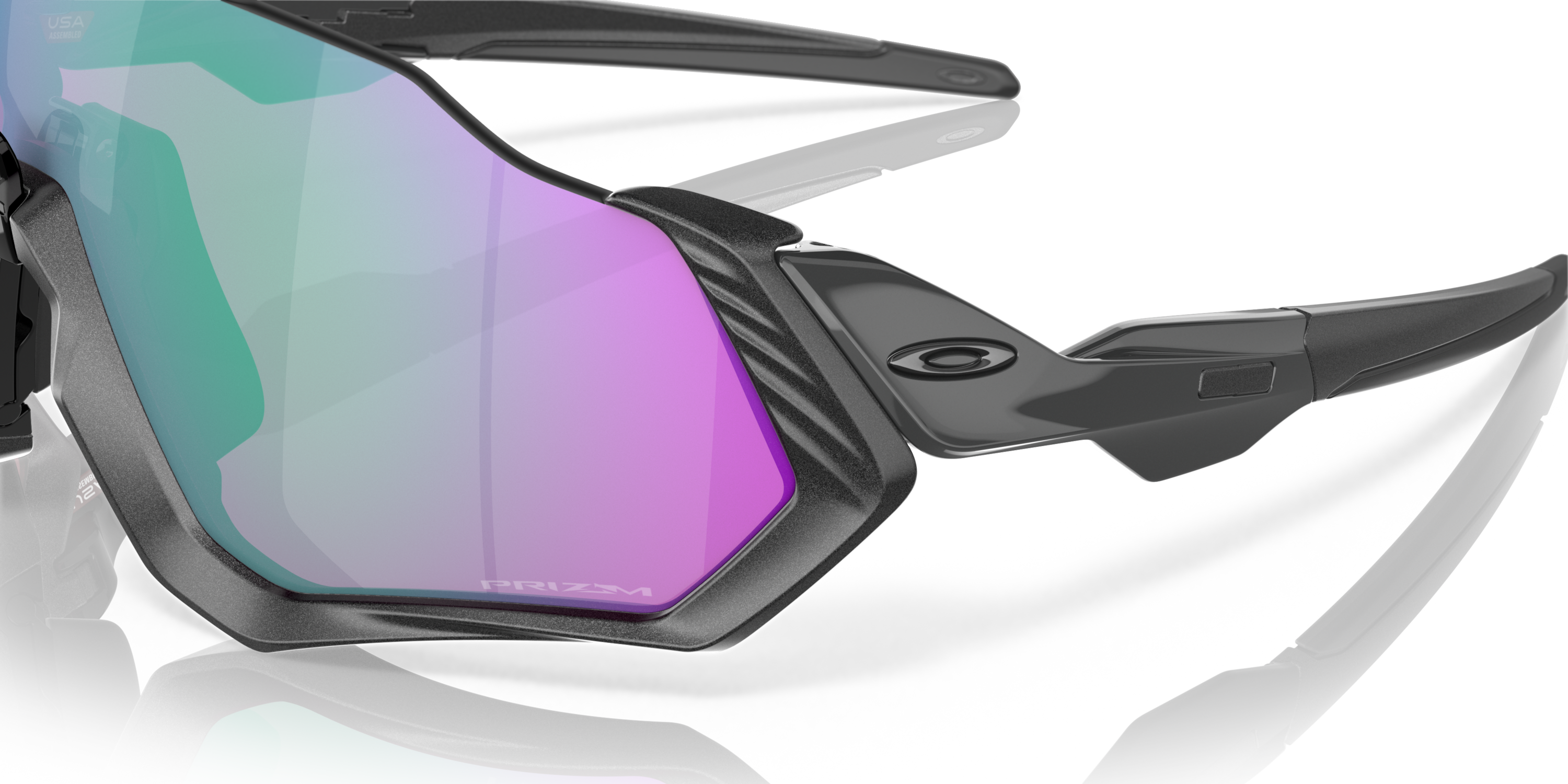 Flight Jacket™ Prizm Road Jade Lenses, Matte Steel Frame