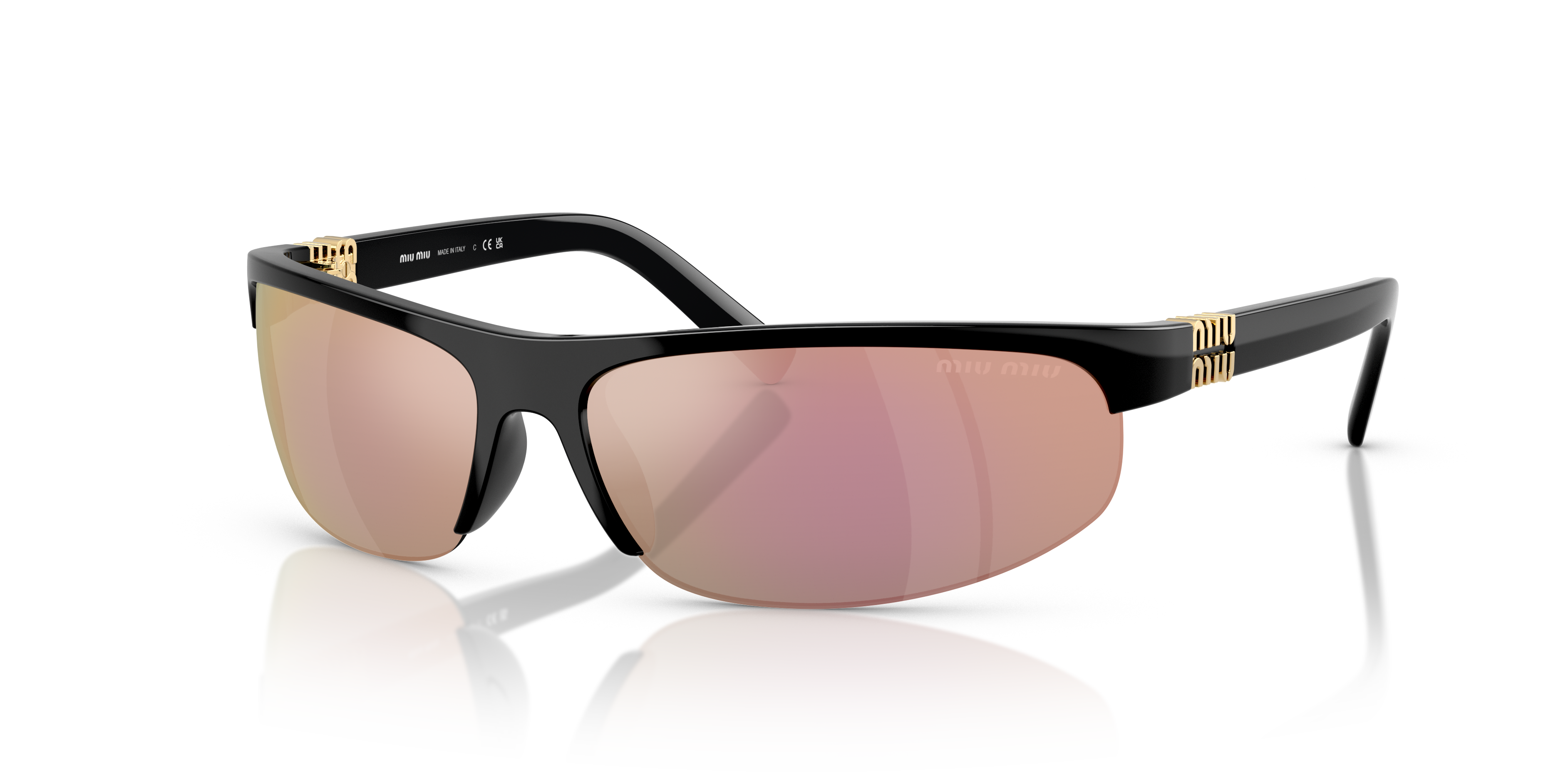 Miu Miu MU A02S M (70 - 14) with Grey lenses and Black frame