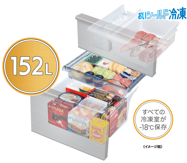 AQR-V43P | 容積：430L | Delie series（デリエシリーズ） | 冷蔵庫