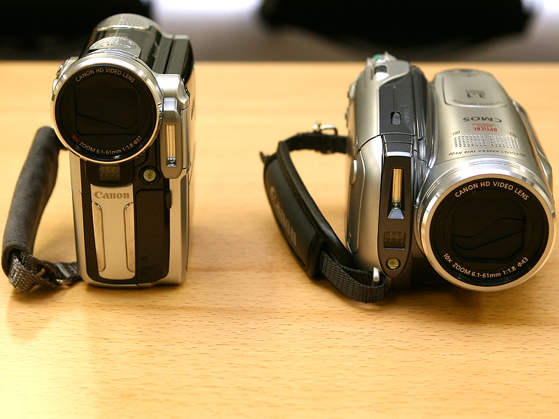 キヤノン、感度が向上した横型HDVカメラ「iVIS HV20」