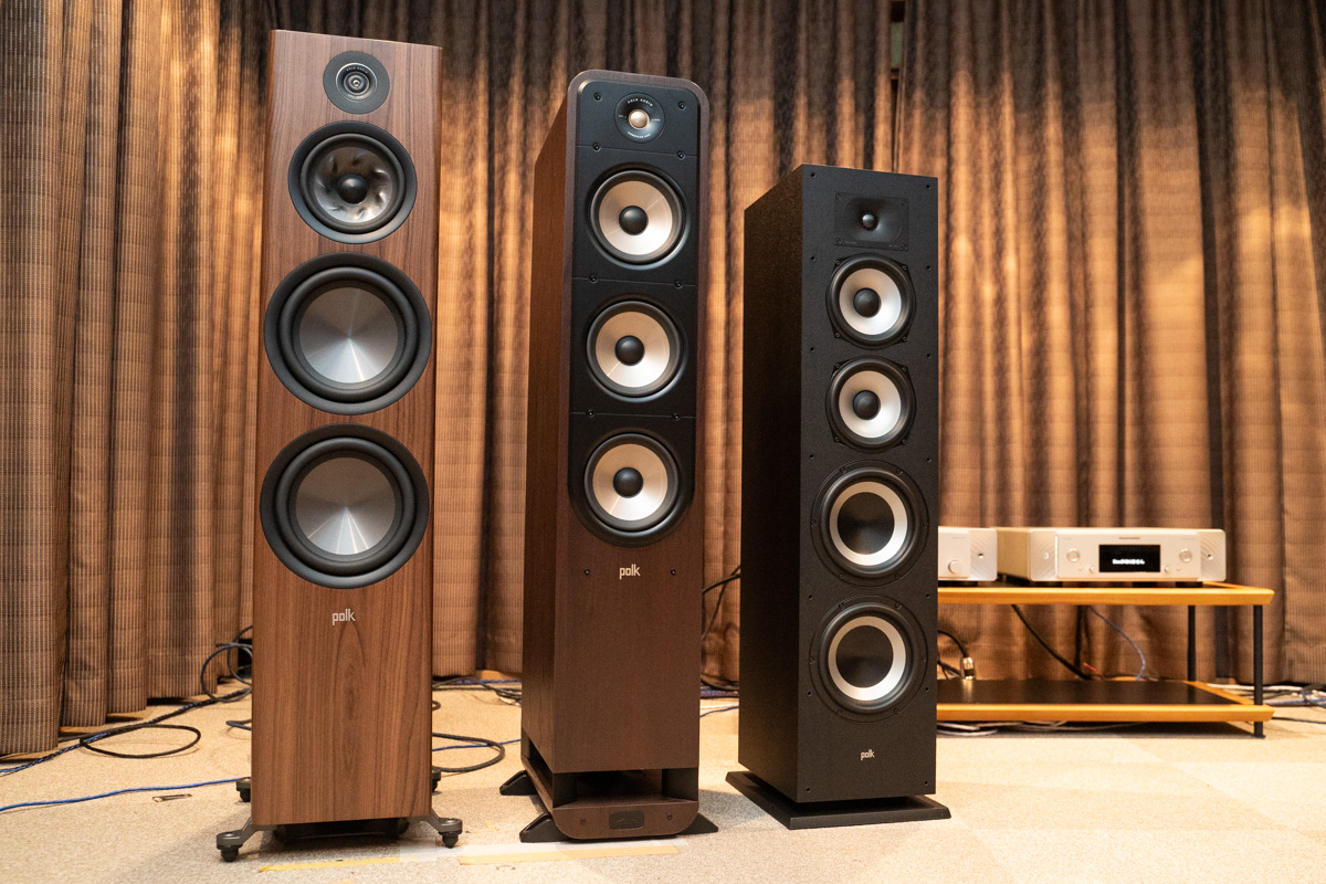 お手頃価格で大傑作! Polk Audioフロア型3シリーズ聴き比べ。ブック