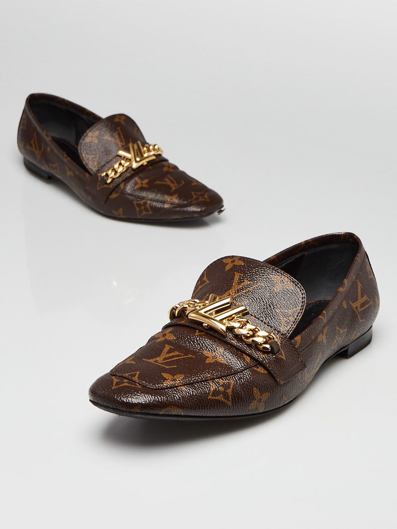 Louis Vuitton Monogram Canvas Upper Case Loafer Flats Size 10.5/41