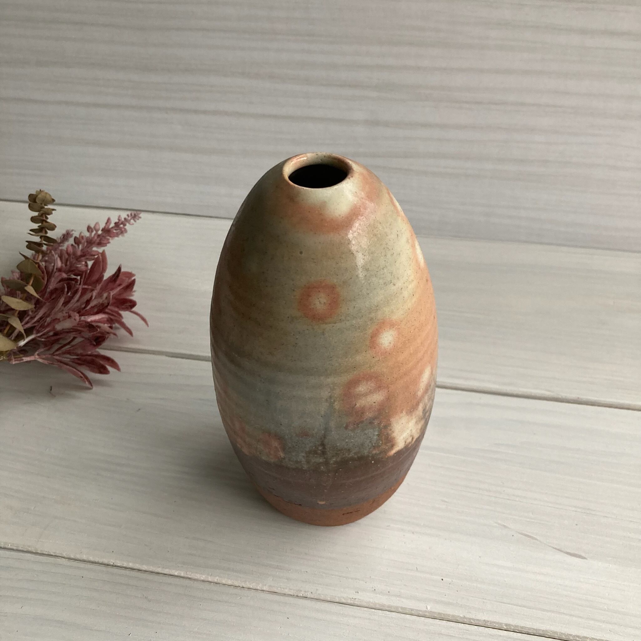 萩焼花入（化粧・御本手） | 萩のうつわ