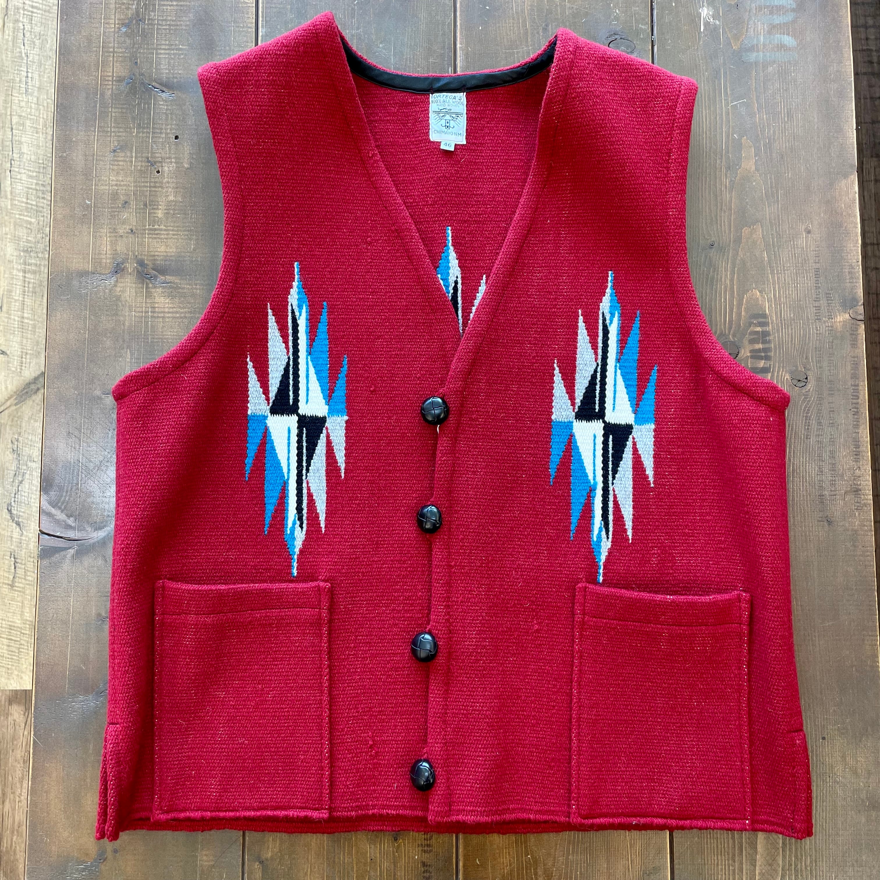 オルテガ(ORTEGA'S) CHIMAYO VEST LONG SELINA RED【46