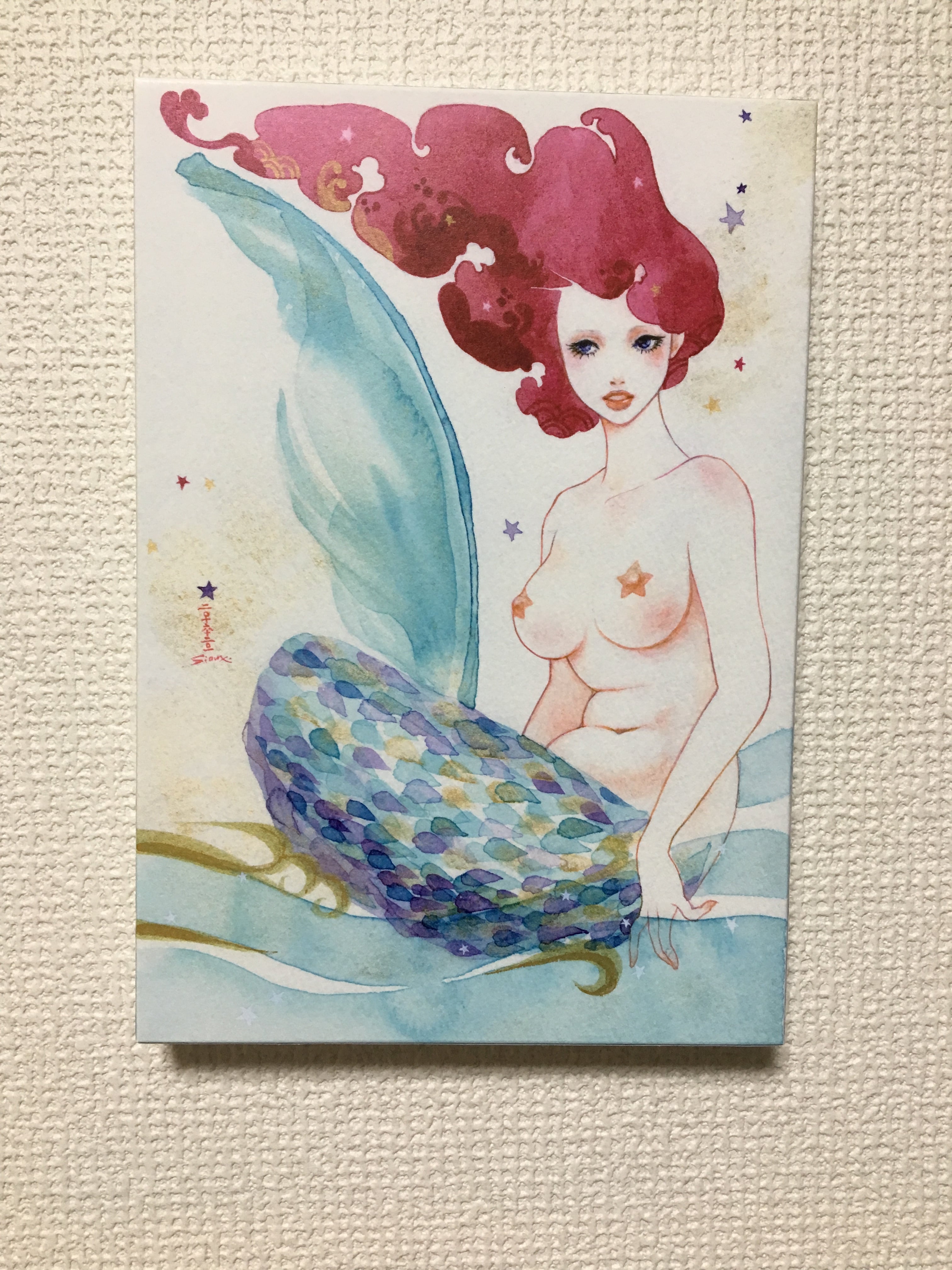 ミカオ MICAO 人魚姫 版画 絵画 ミカオ MICAO 人魚姫 版画 絵画 ミカオ