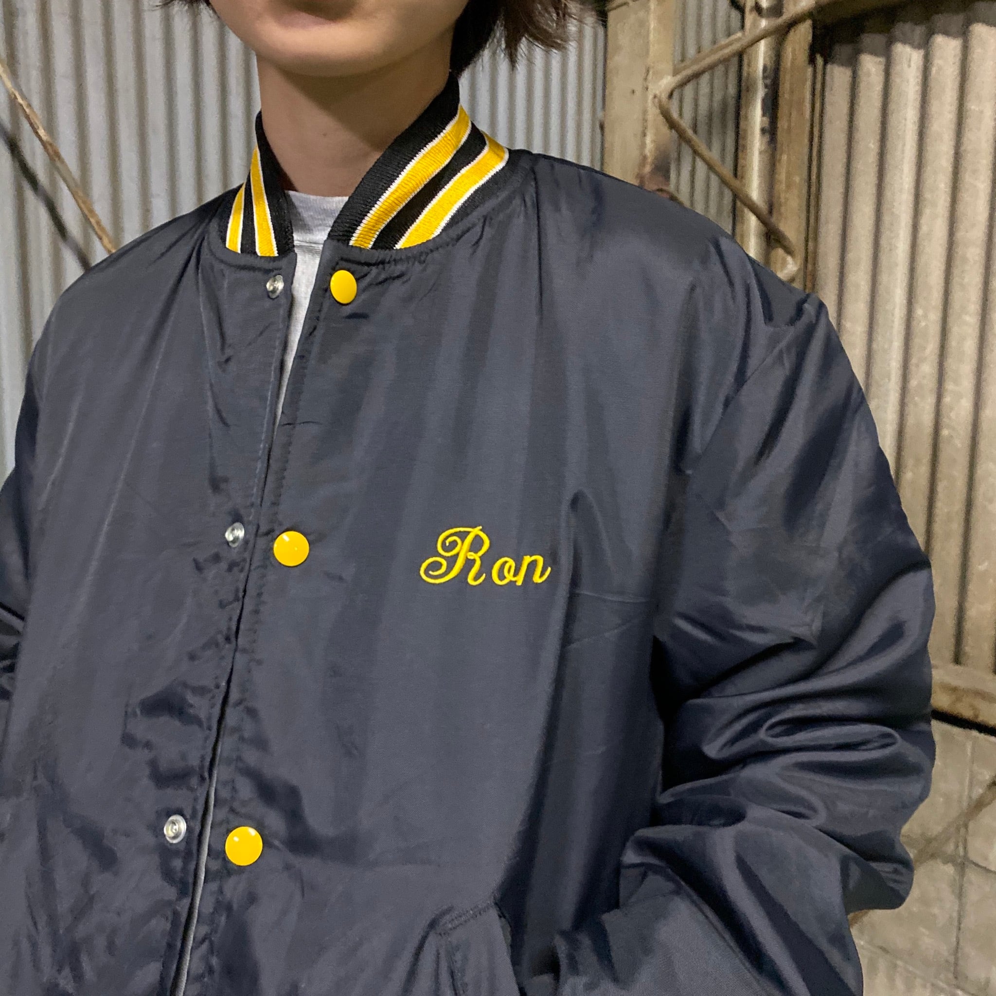 80年代 ビンテージ Holloway ホロウェイ ネーム刺繍 企業ロゴ バック