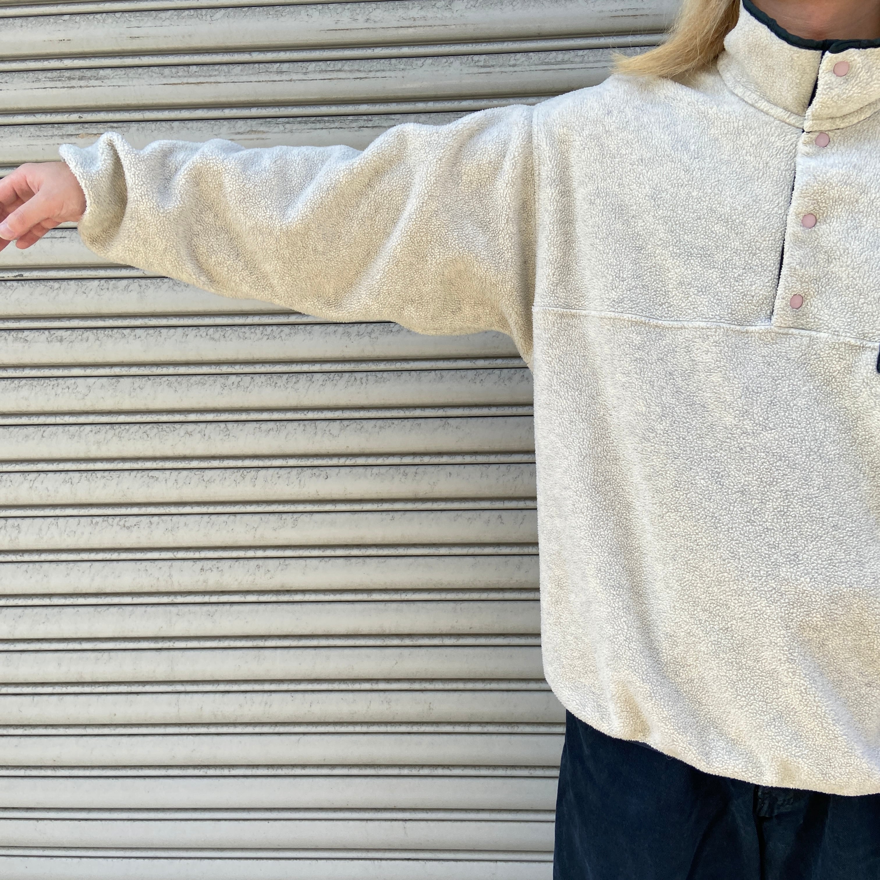 96年製 USA製 patagonia シンチラスナップT オートミール L | 古着屋 Uan