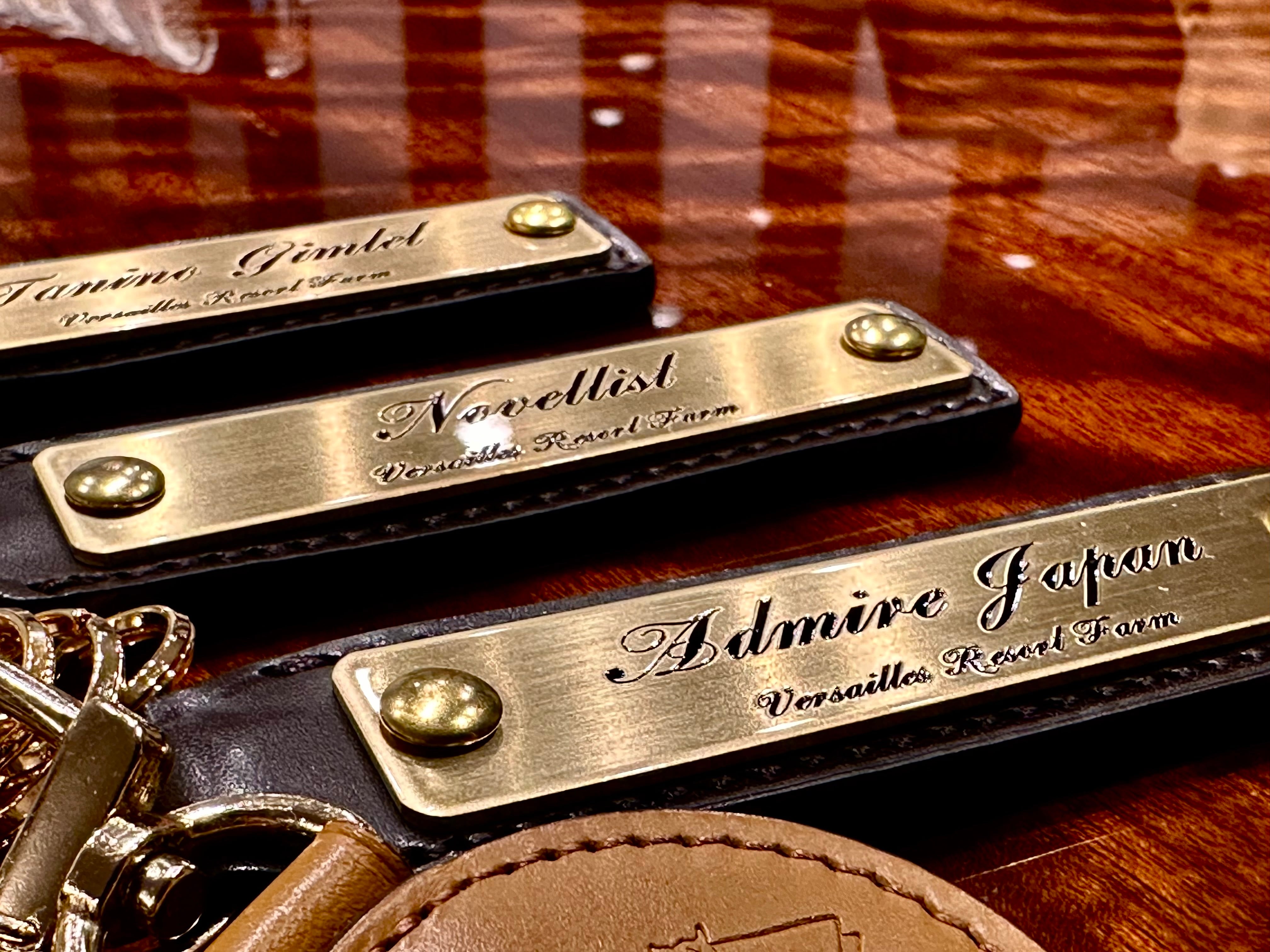 SOMÈS×Versailles Resort Farm 新馬名プレートキーホルダー