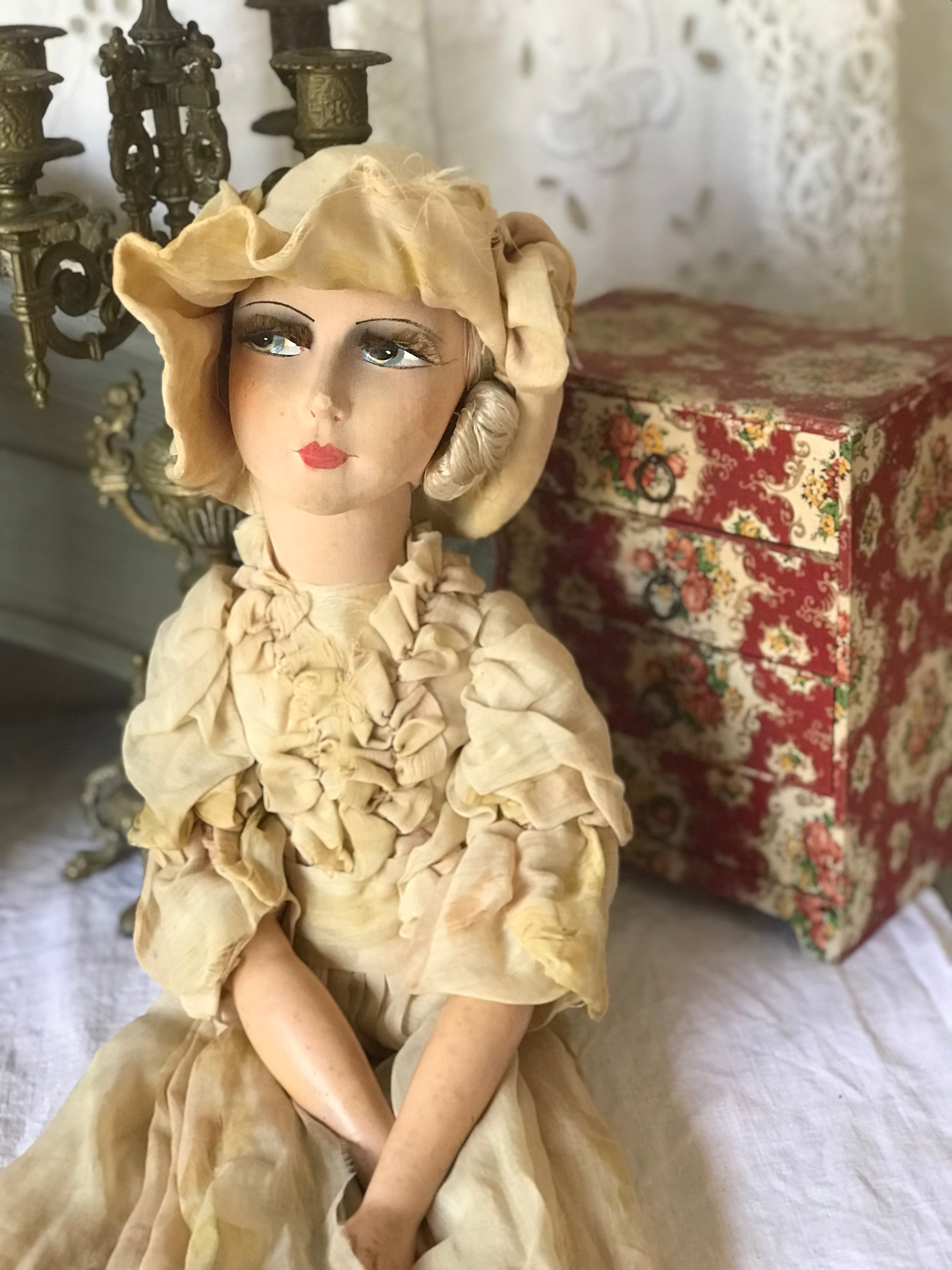 1920s フレンチアンティーク ブドワールドール | hazel anne btdafa