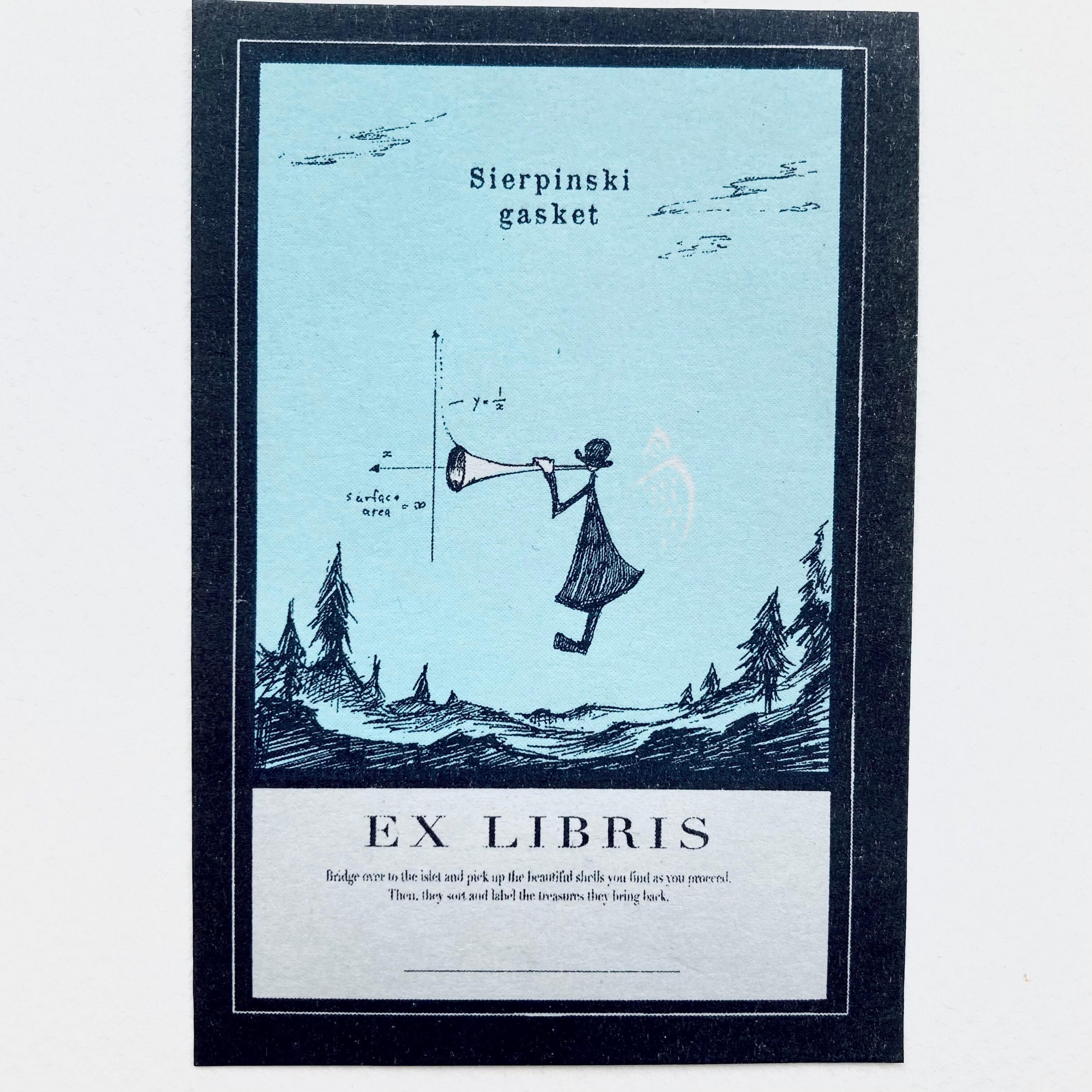 Ex Libris : 幾何学蔵書票 5set | roommary