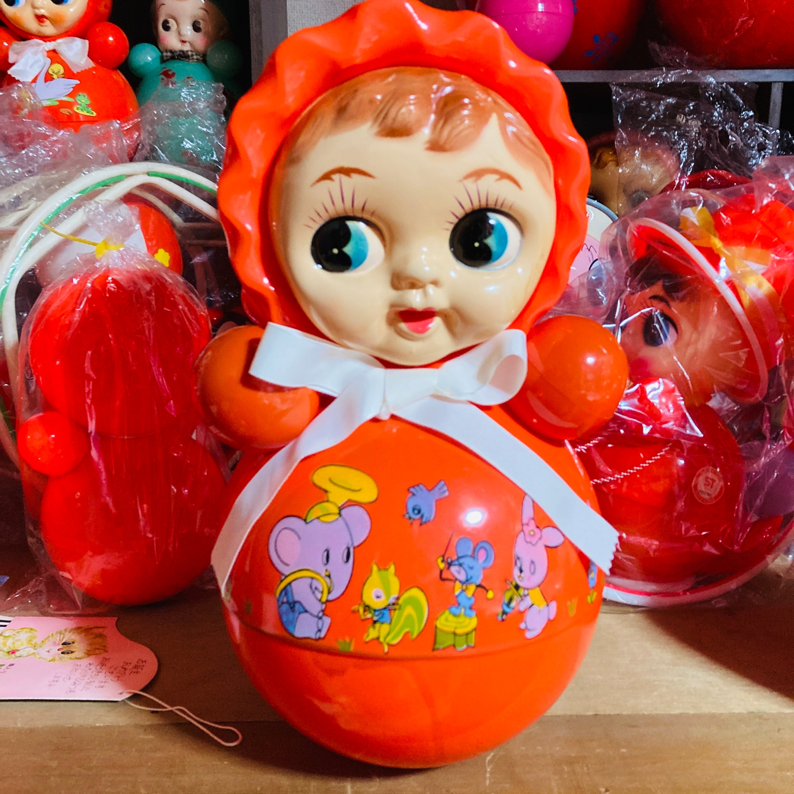 当時物 起き上がりこぼし おきあがりこぼし rolypoly 昭和レトロ 日本