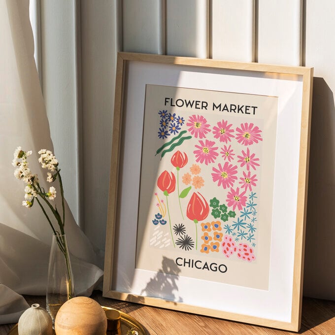フラワーマーケット ポスター 43種類 │韓国 アートポスター | DIY
