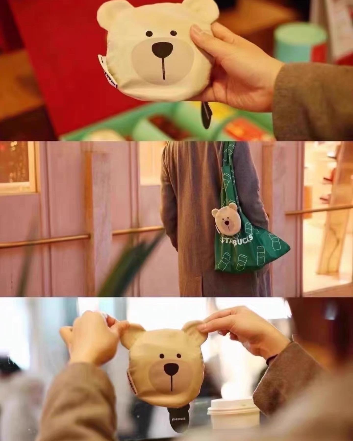 ベアリスタ くま 熊 エコバッグ バック 鞄 トートバッグ