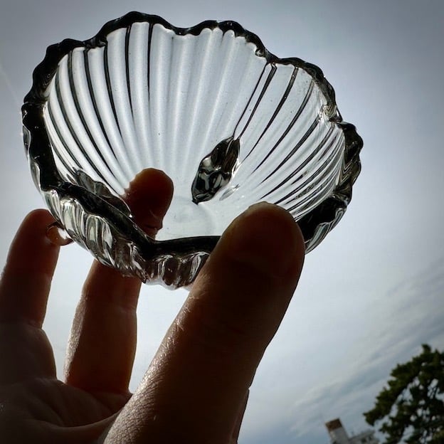 50544】昭和のガラス ボンボニエール / Glass Bonbonniere / Showa Era