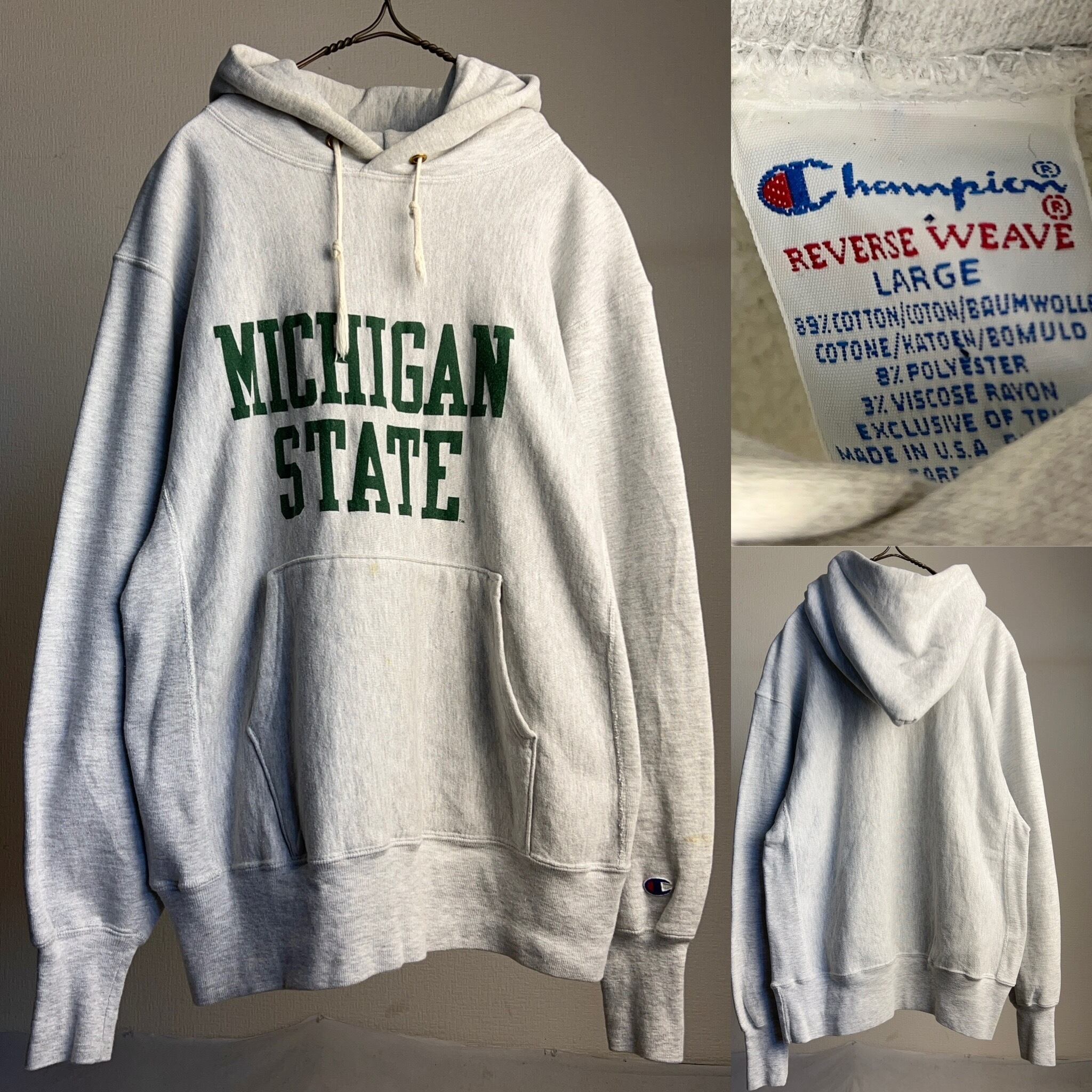 90's Champion REVERSE WEAVE Hoodie “MICHIGAN” USA製 SIZE L 90年代