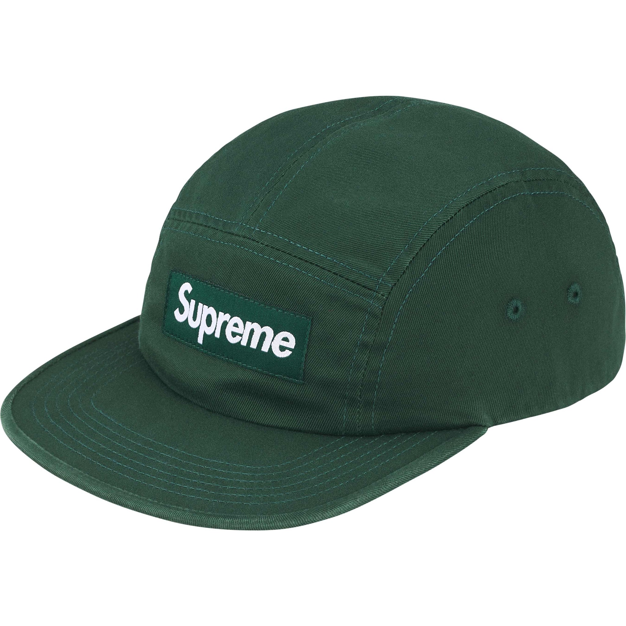 Supreme FW25 Washed Chino Twill Camp Cap Green – BASEMENT_HK