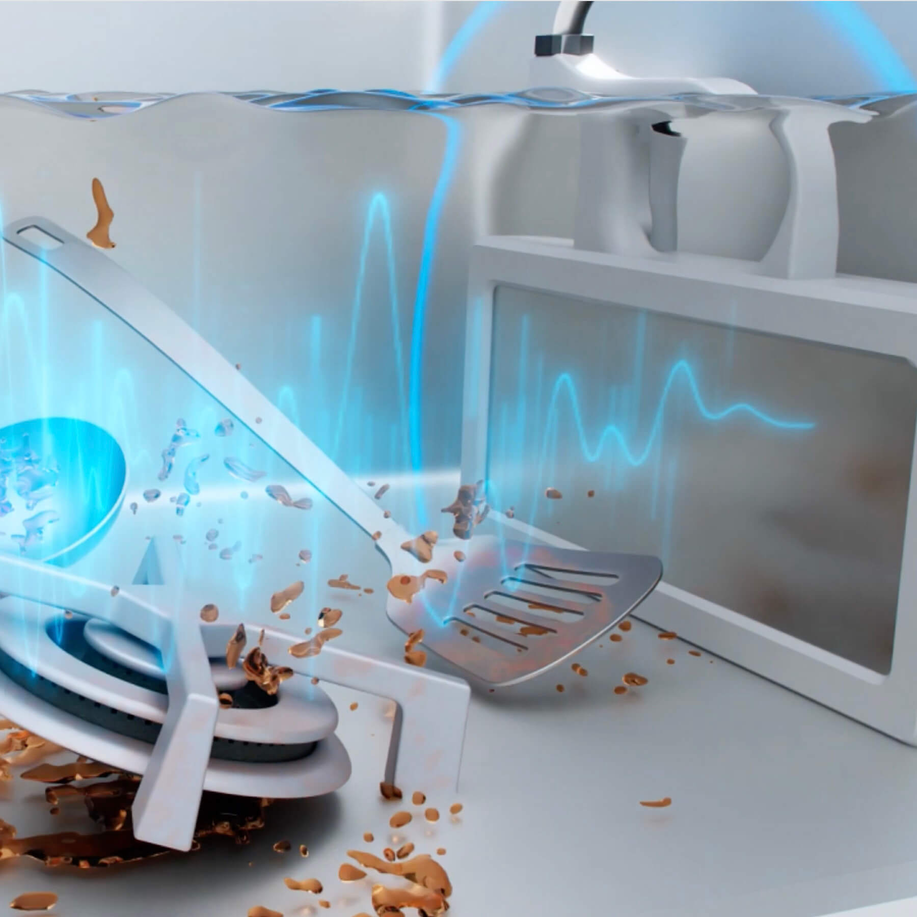 BDP工事不要、究極に場所を取らない超音波食洗機|The Washer Pro