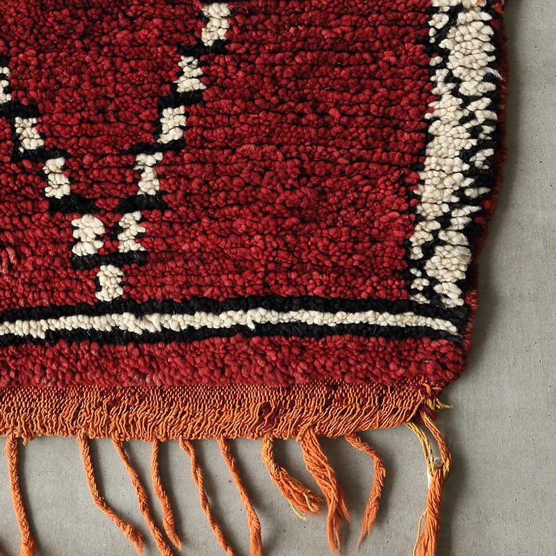 トライバルラグ[モロッカン] モロッコ産 / 1980年代 / OR414 | ボー