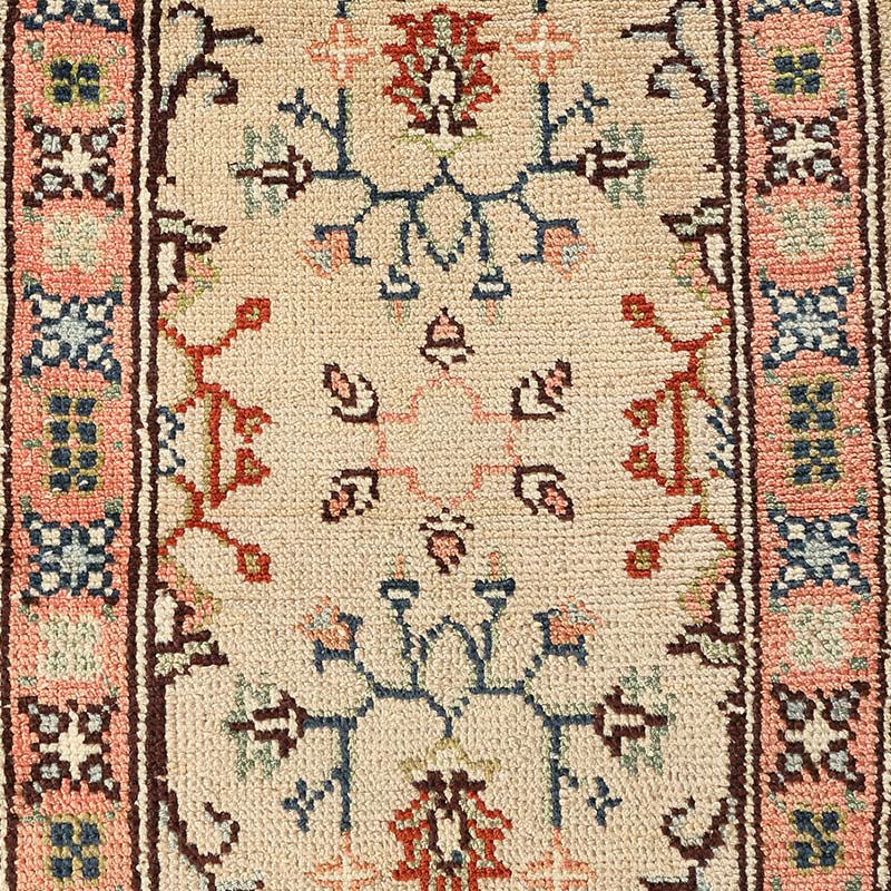 トルコ ヴィンテージラグ オレンジ フローラル トルコ ヴィンテージ