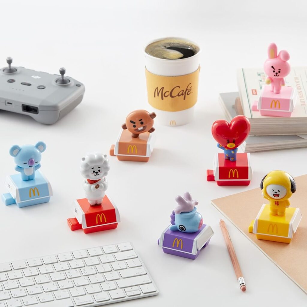 BT21とマクドナルドのコラボ限定フィギュアが日本からも購入可能に