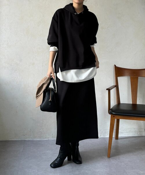 DouDou（ドゥドゥ）の「【WEB限定】ランタンスリーブフーディー＋