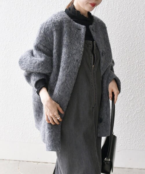 SHIPS any（シップス エニィ）の「SHIPS any: シャギー ノーカラー