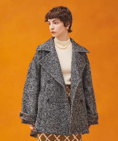 PUBLIC TOKYO（パブリックトウキョウ）の「ヘリンボーンショートコート