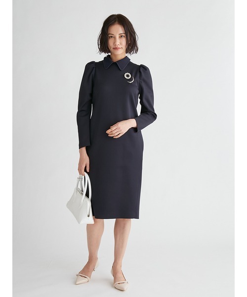 CELFORD（セルフォード）の「襟付きコクーンポンチワンピ（ワンピース