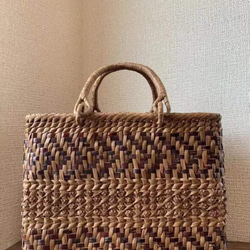 胡桃と山葡萄 くるみかごバッグ 山葡萄かごバッグ 手作り 胡桃籠バッグ