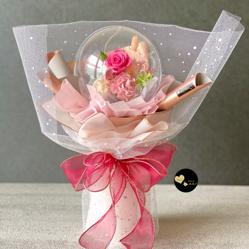 韓国風バルーンブーケ、ウェーブボールブーケ、バレンタインデーブーケ