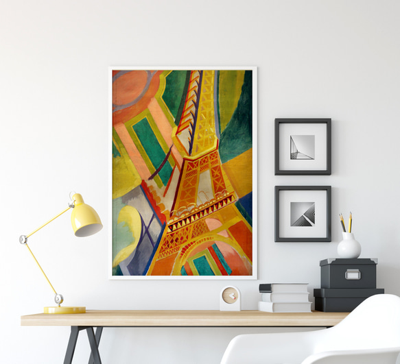 NO.388】エッフェル塔の絵画アートポスター☆カラフルフランス