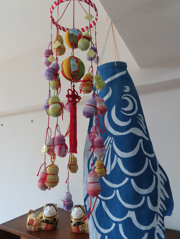 藍染鯉のぼり ＜大＞単体 名入れあり 端午の節句 草木染め その他