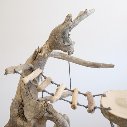 流木バードアスレチック M おもちゃ・ペット小物 Driftwood and birds