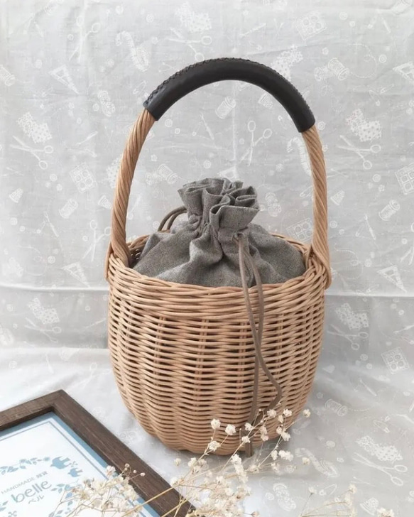 ラタン どんぐりかごバッグ かごバッグ belle_rattan＆craft 通販