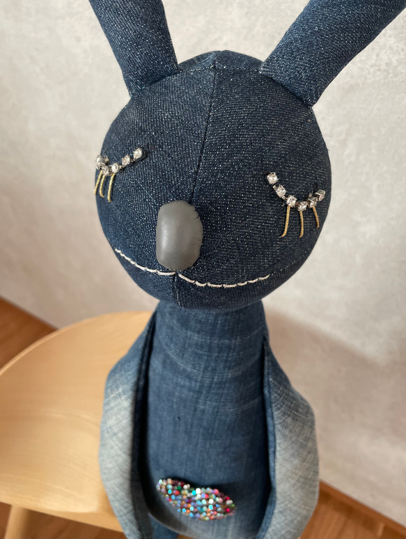 リメイクデニム うさぎi ぬいぐるみ Taya 通販 15451326｜Creema