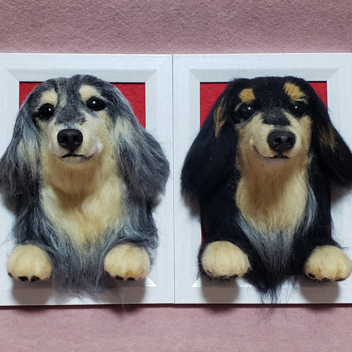 羊毛フェルト オーダー「リアルで可愛いワンちゃん(ダックスフント