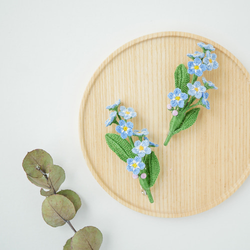 人気シリーズ、わすれな草ブローチ、トールン 人気シリーズ、わすれな