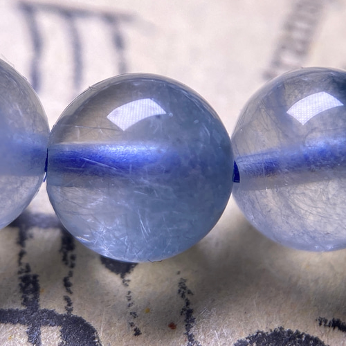 特上級高品質No:1552ブルーサゲニティッククォーツ天然石ブレスレット