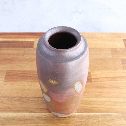 備前焼 口付花入【D】【陶器・花器・フラワーベース】 一輪挿し・花瓶