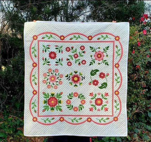 人気作品☆再販☆ボルチモアキルトのタペストリー・カバー(約97cm