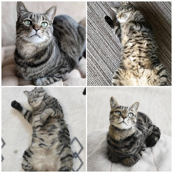 オーダーメイド】あなたの猫さんお作りします 羊毛フェルト 受注生産
