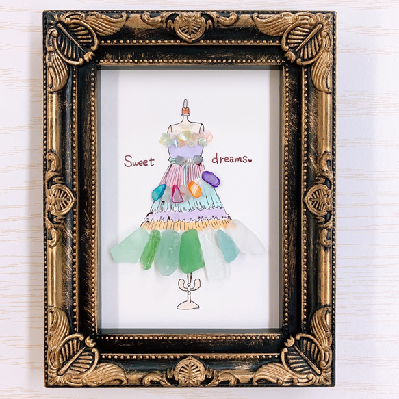 7-99「王子様に逢いたくて2025」シーグラスアート プリンセス 雑貨