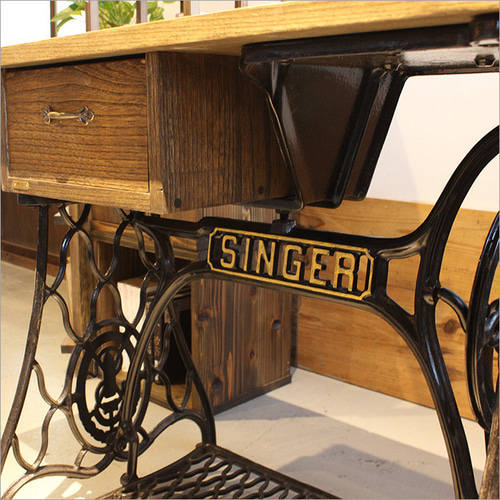 Singer社製 シンガー 工業用 アンティーク ミシン台 足踏みミシン