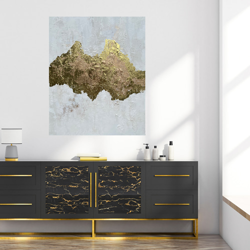 アート 絵画 インテリア海外 抽象画 モダン ホテル ギフト 金箔